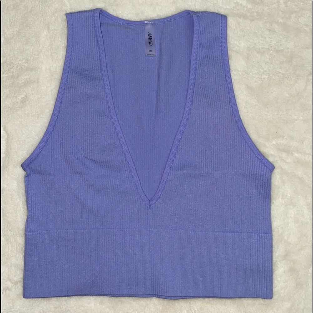 Lavender Crop Top